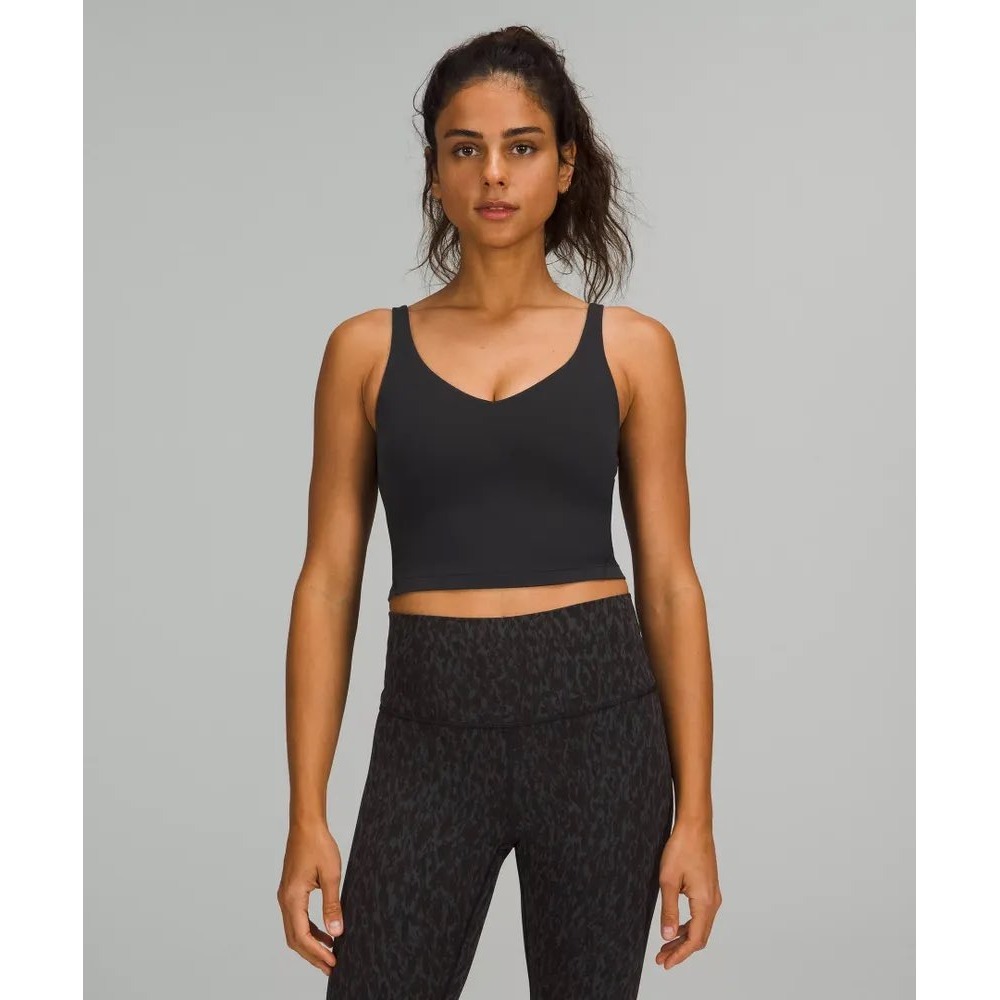 Lululemon Align Tank Black Size 2 Buttery Soft V Neck Cropped Stretch Yoga Top